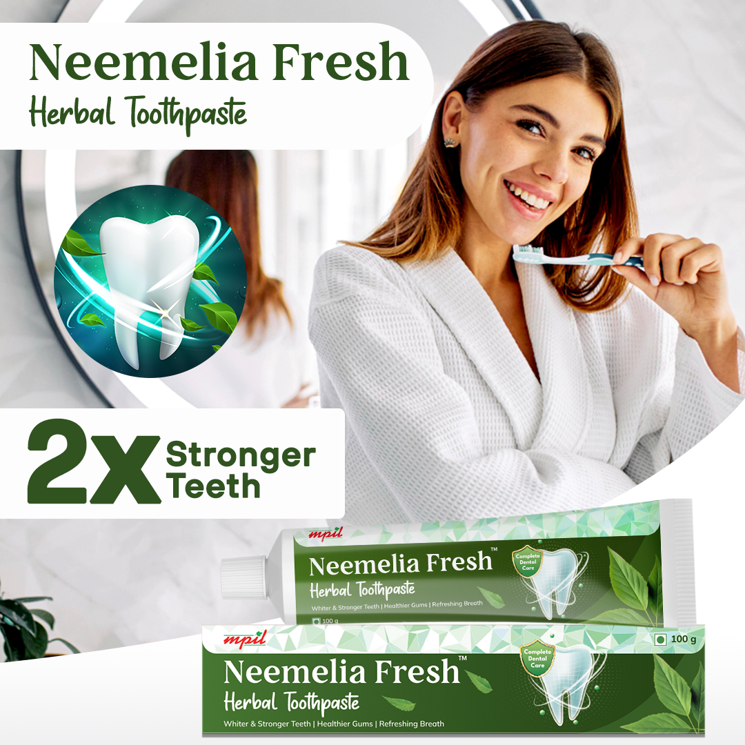 Neemelia Fresh Herbal Toothpaste | Ayurvedic Tooth paste | 26 Herbs From offering dental protection PACK OF 4