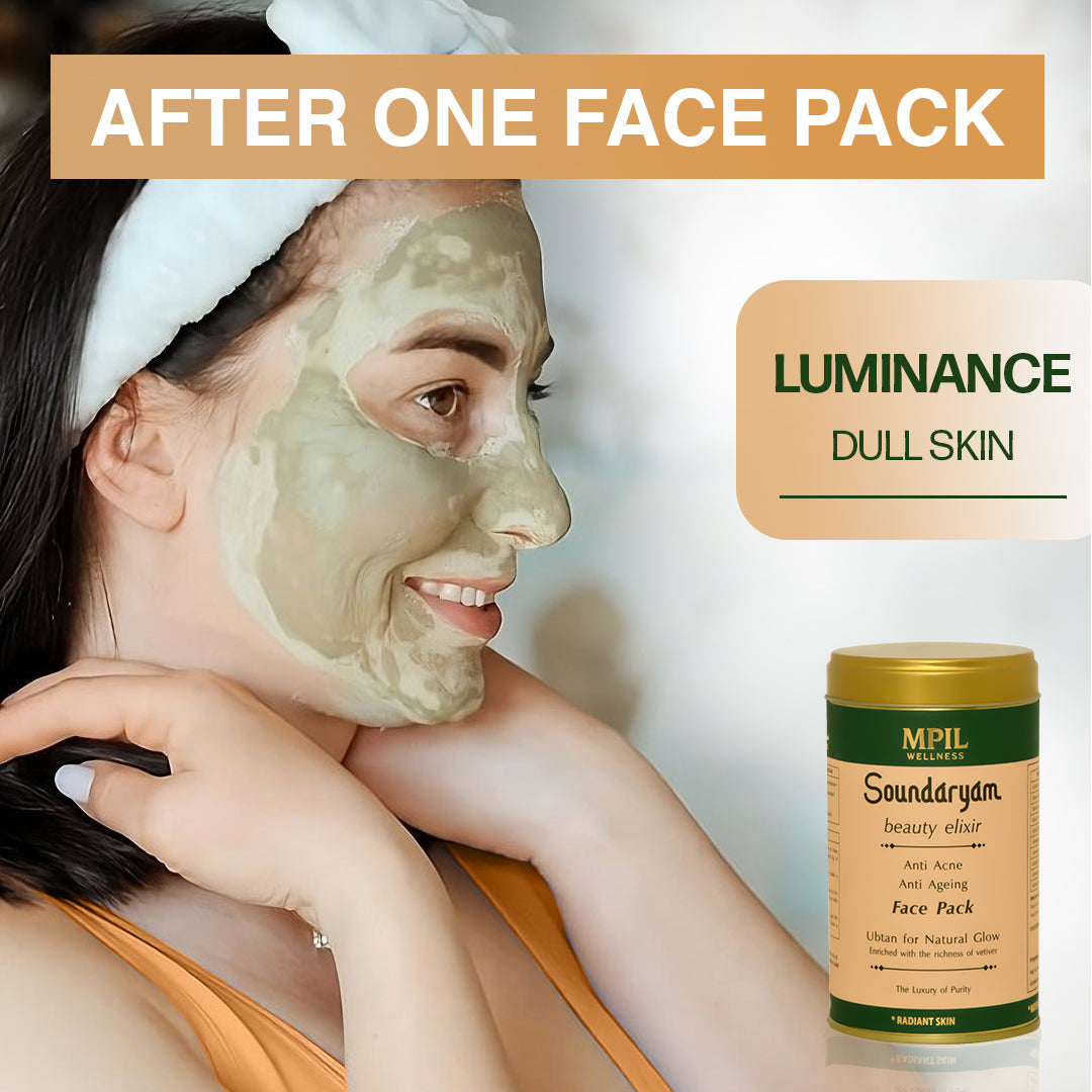Mpil Wellness Soundaryam Beauty Elixir | Face Pack For All Skin Type | Ubtan For Natural Glow | For Radiant Skin |100gm