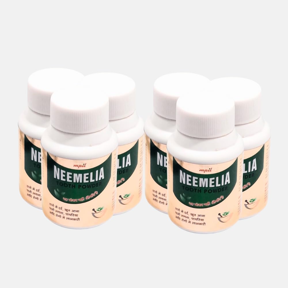 NEEMELIA TOOTH POWDER Each 100 gm powder (pack of 6)
