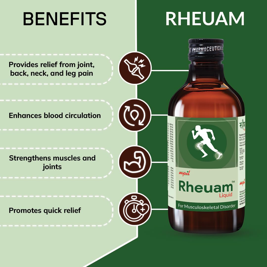 Rheuam Liquid Ayurvedic Syrup for Pain and  Artho Care