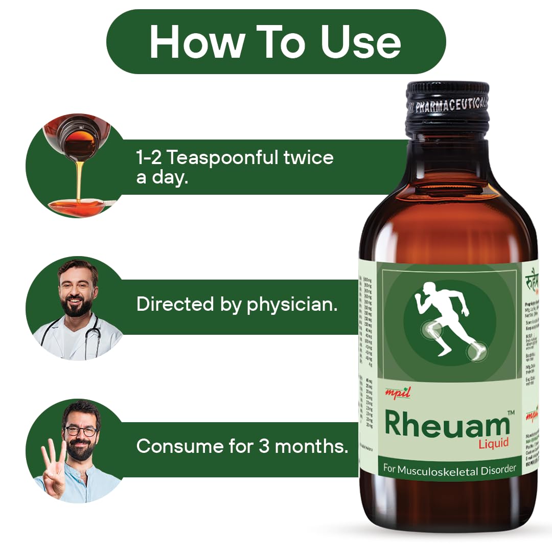 Rheuam Liquid Ayurvedic Syrup for Pain and  Artho Care