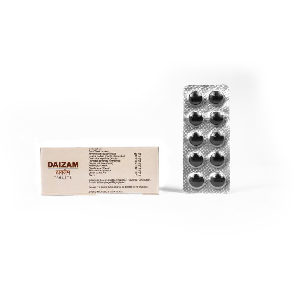 Daizam Tablet | Acidity tablet | Ayurvedic Acid tablet.