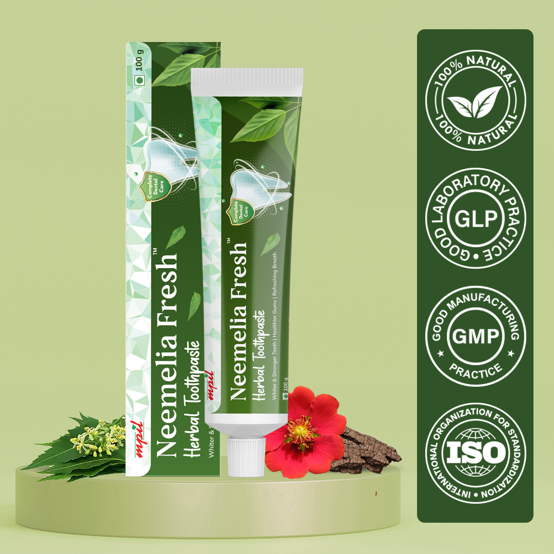 Neemelia Fresh Herbal Toothpaste | Ayurvedic Tooth paste | 26 Herbs From offering dental protection PACK OF 4