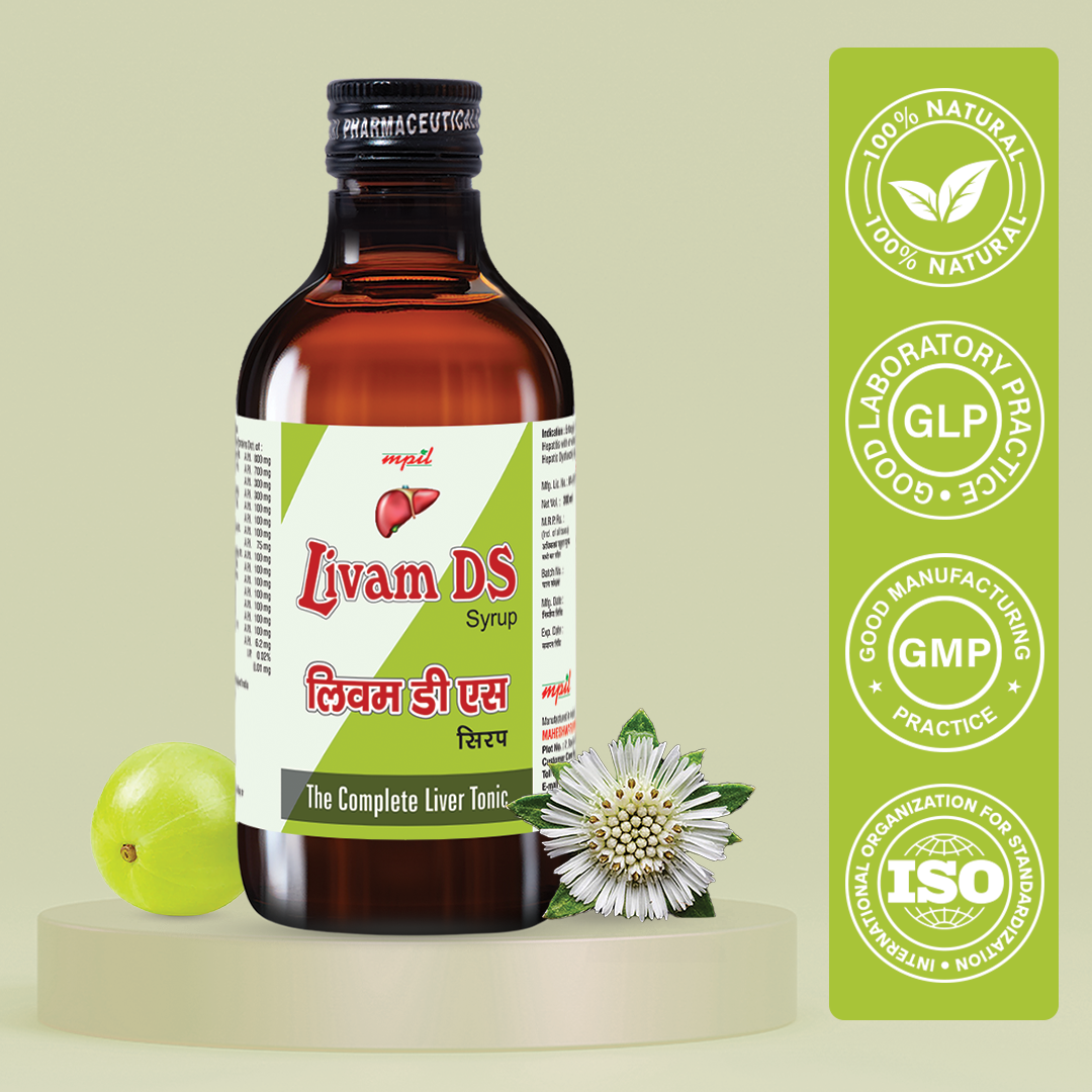 Livam DS Syrup | Natural Liver Herbal Tonic Fatty Liver tonic