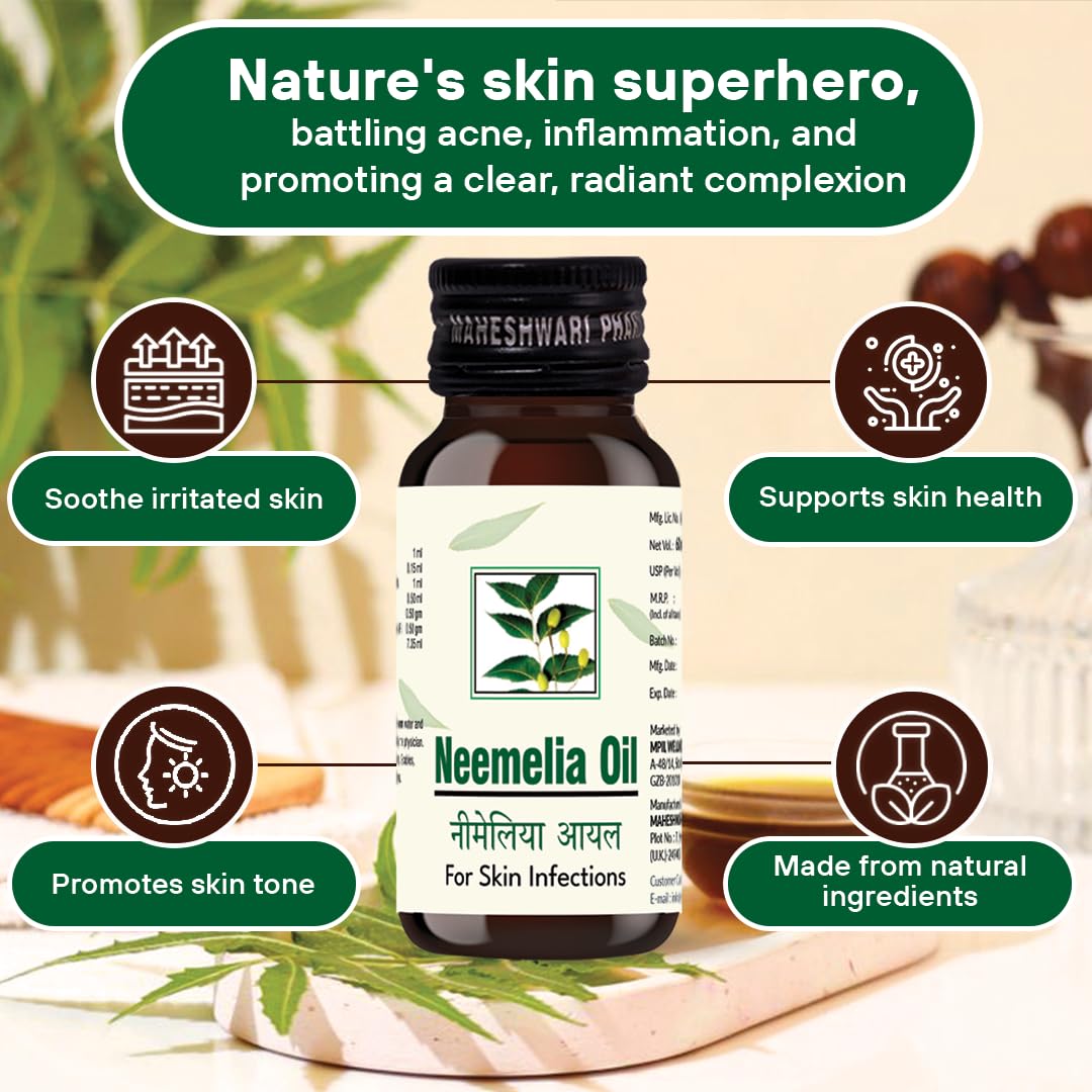 Mpil Wellness Neemelia Oil | Neem oil | Neem oil for skin itching, acne for face, Improves Skin Quality & Glow