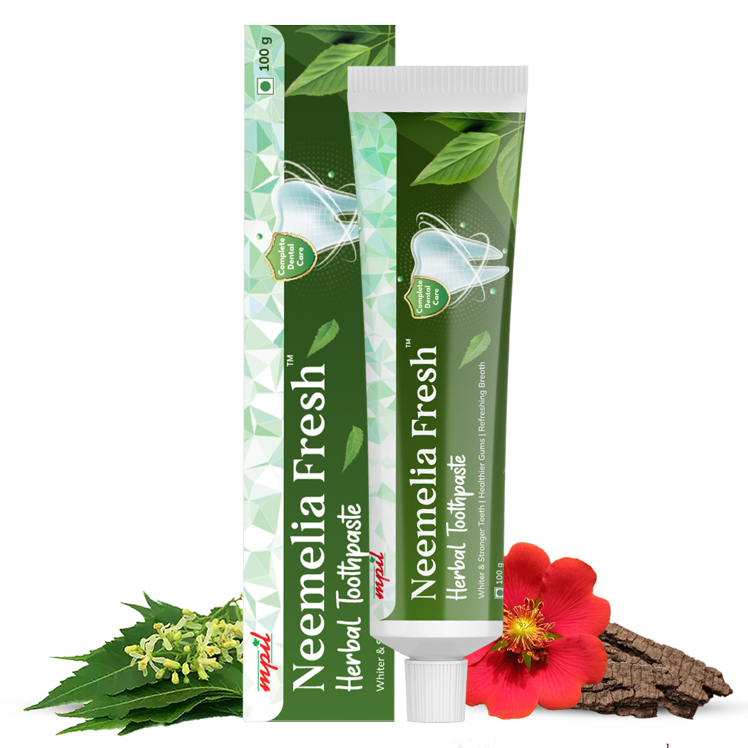 Neemelia Fresh Herbal Toothpaste | Ayurvedic Tooth paste | 26 Herbs From offering dental protection PACK OF 4