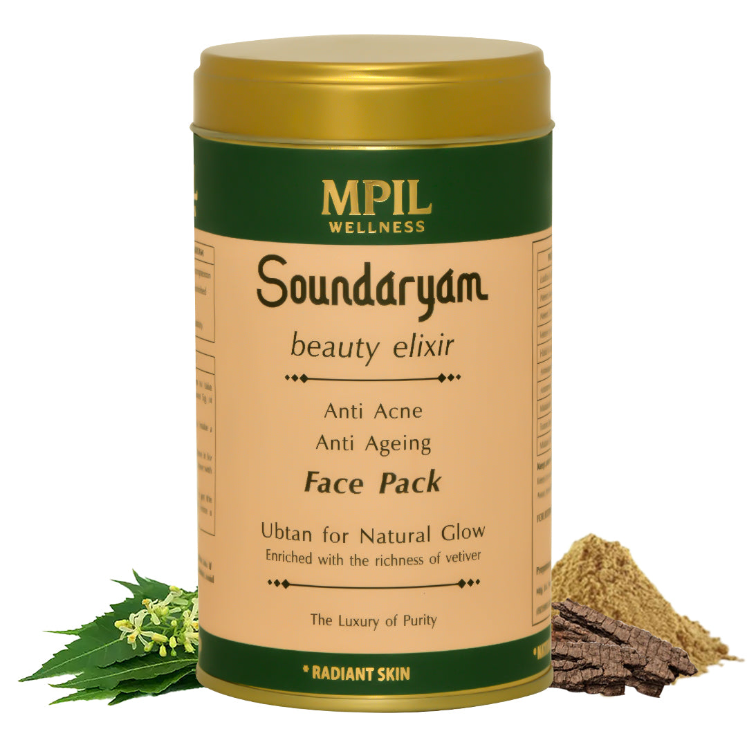 Mpil Wellness Soundaryam Beauty Elixir | Face Pack For All Skin Type | Ubtan For Natural Glow | For Radiant Skin |100gm