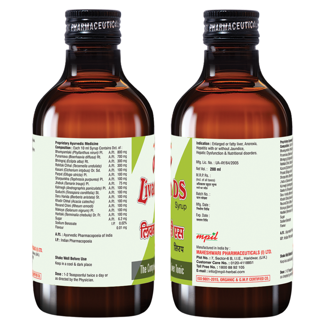 Livam DS Syrup | Natural Liver Herbal Tonic Fatty Liver tonic