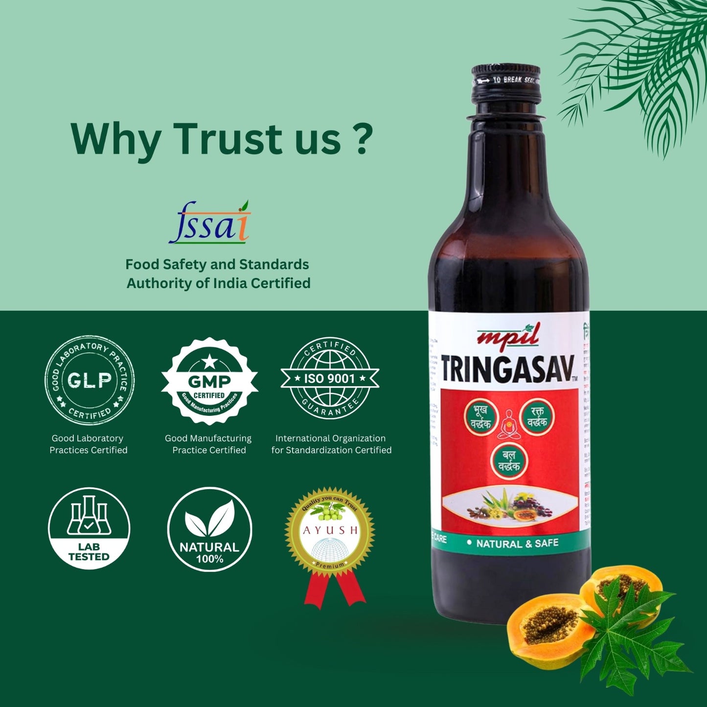 Tringasav Digestive Tonic Natural Appetizer Syrup