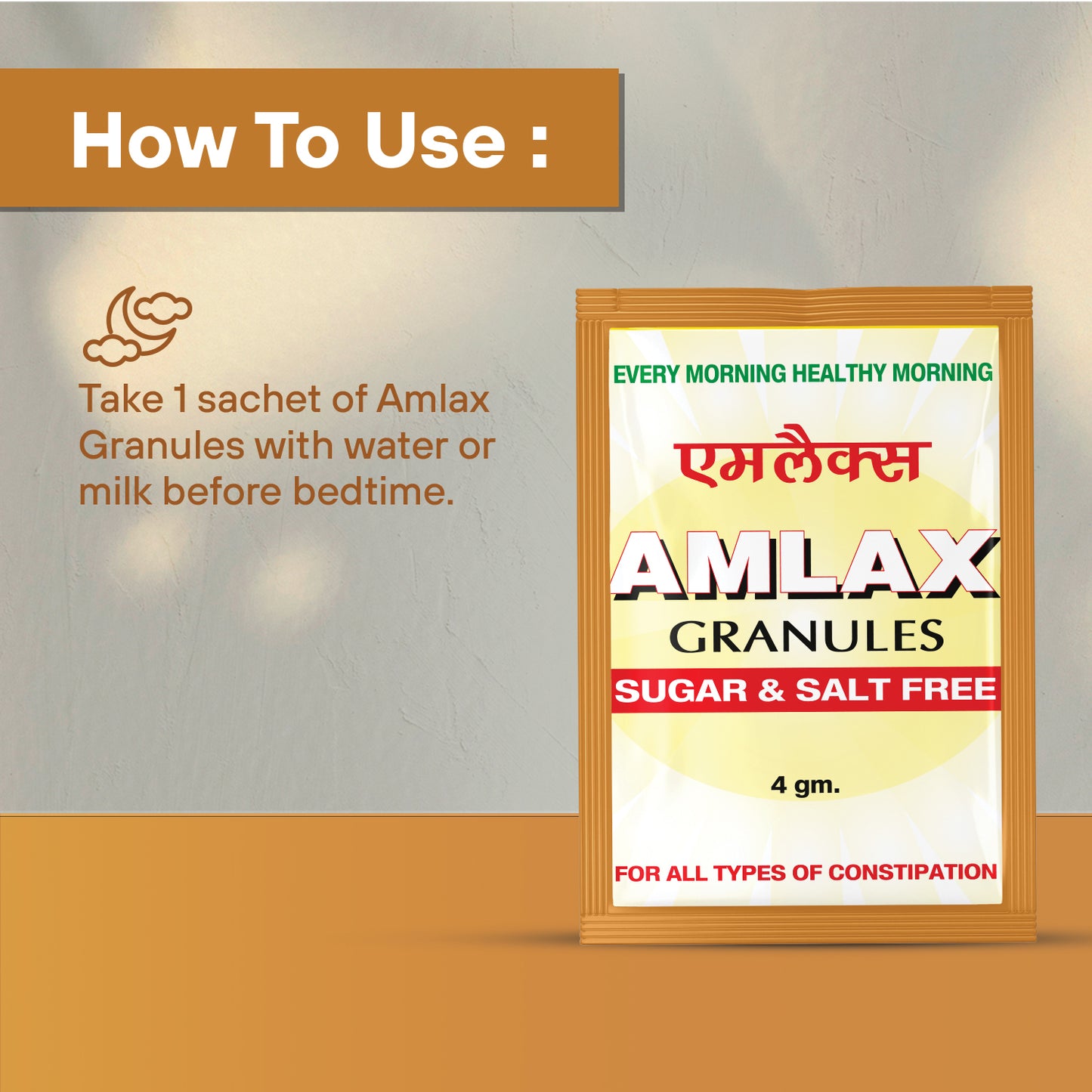 Amlax Granules Amlax Granules | Relief from Constipation | Acidity | Indigestion | Stomach ache & Bloating - 20 Sachets Pack PACK OF 3