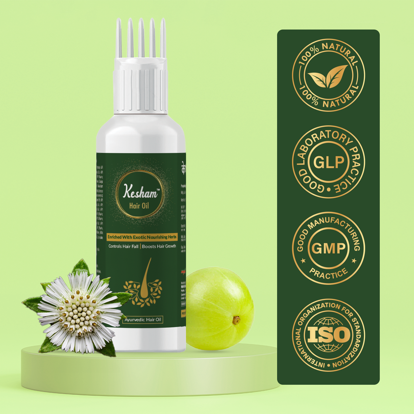 Mpil Wellness Kesham Ayurvedic Hair Oil | Hair fall oil | Strengthens Hair Oil | Improve Hair and Scalp , Reduces Hair loss, 100ml pack 2