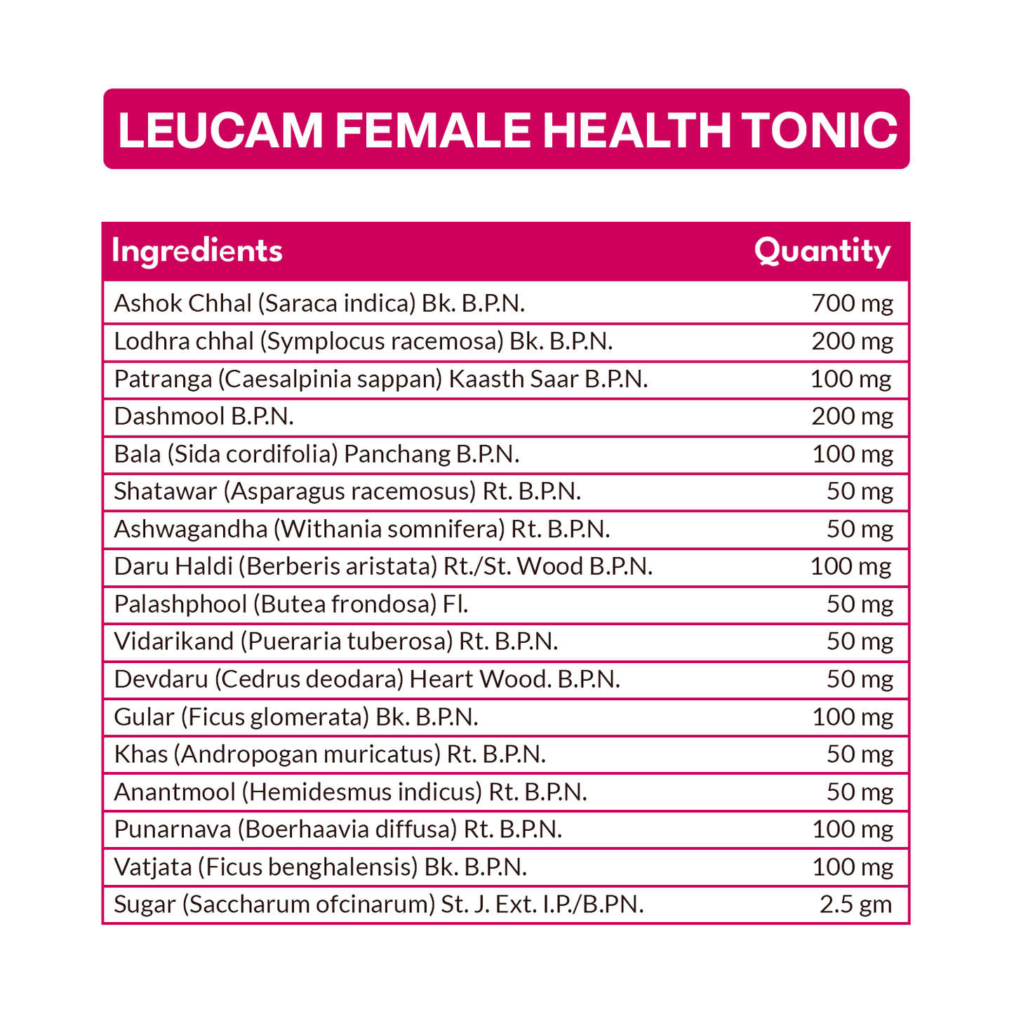 Ayurvedic Leucam  Women's PCOD & UTI Relief Syrup and Tablet