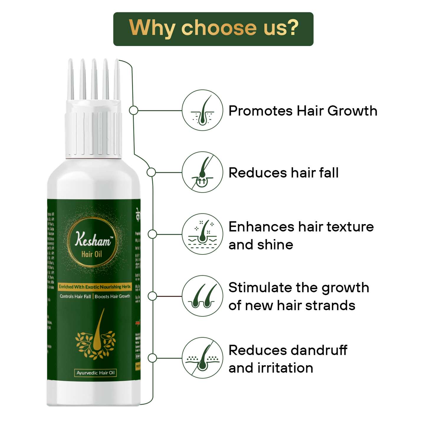 Mpil Wellness Kesham Ayurvedic Hair Oil | Hair fall oil | Strengthens Hair Oil | Improve Hair and Scalp , Reduces Hair loss, 100ml pack 2