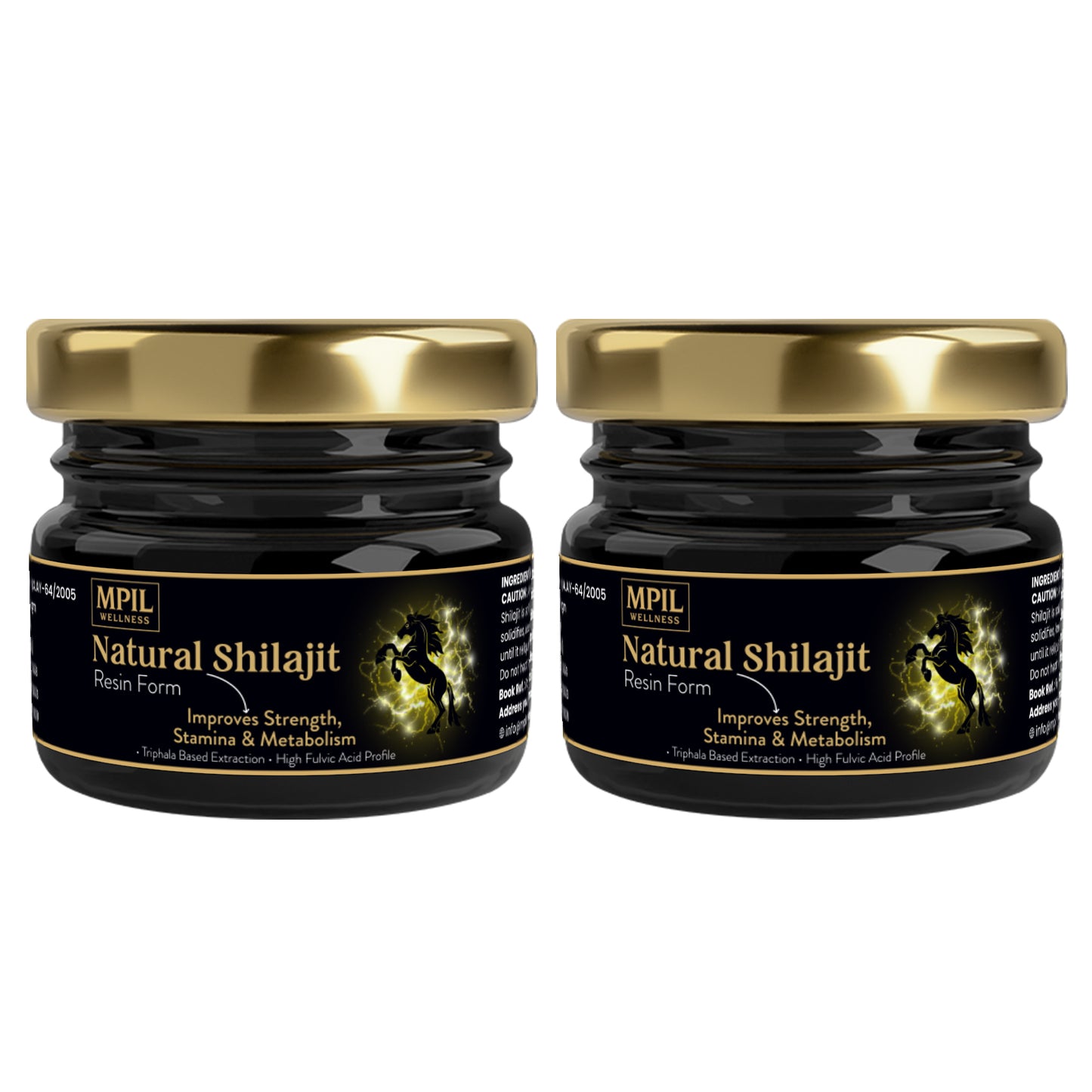 MPIL Shilajit Resin Himalayan Shilajeet with Triphala Based Extraction | Shilajit for men and women | Build Muscle Mass 20 g