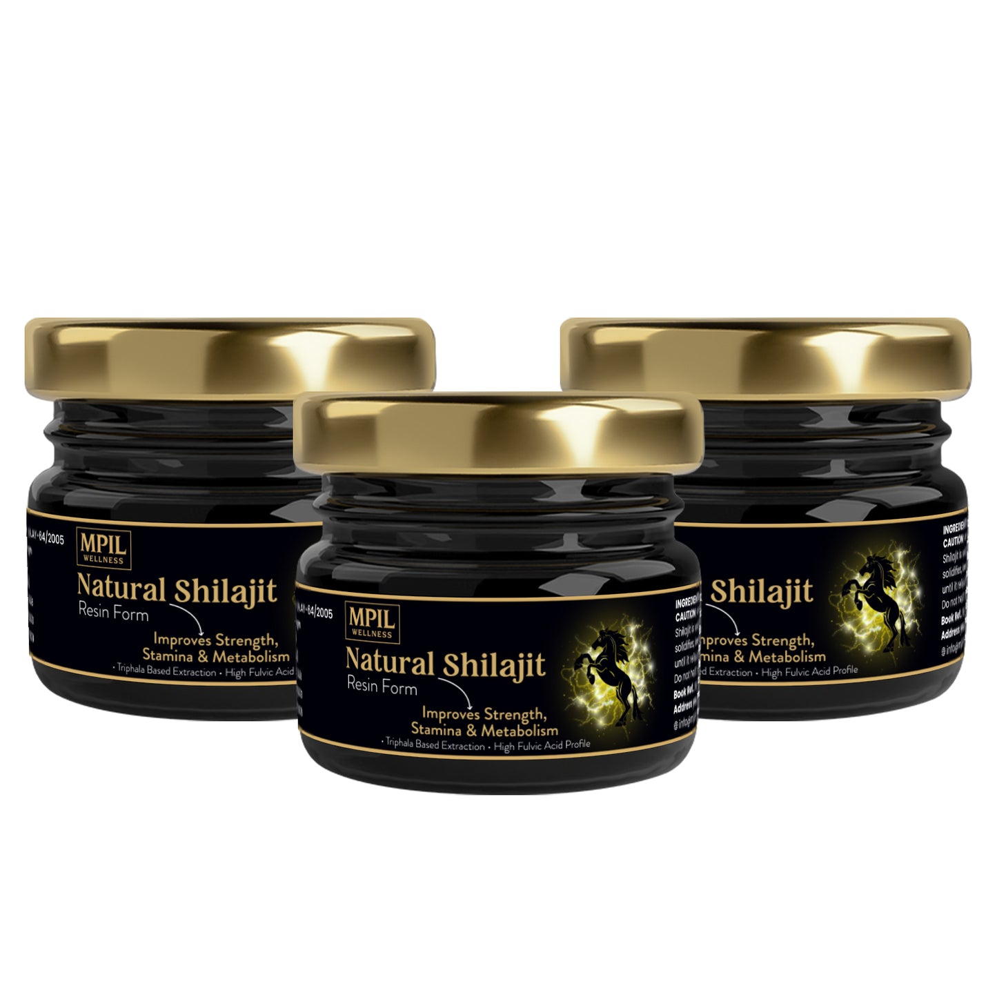 MPIL Shilajit Resin Himalayan Shilajeet with Triphala Based Extraction | Shilajit for men and women | Build Muscle Mass 20 g