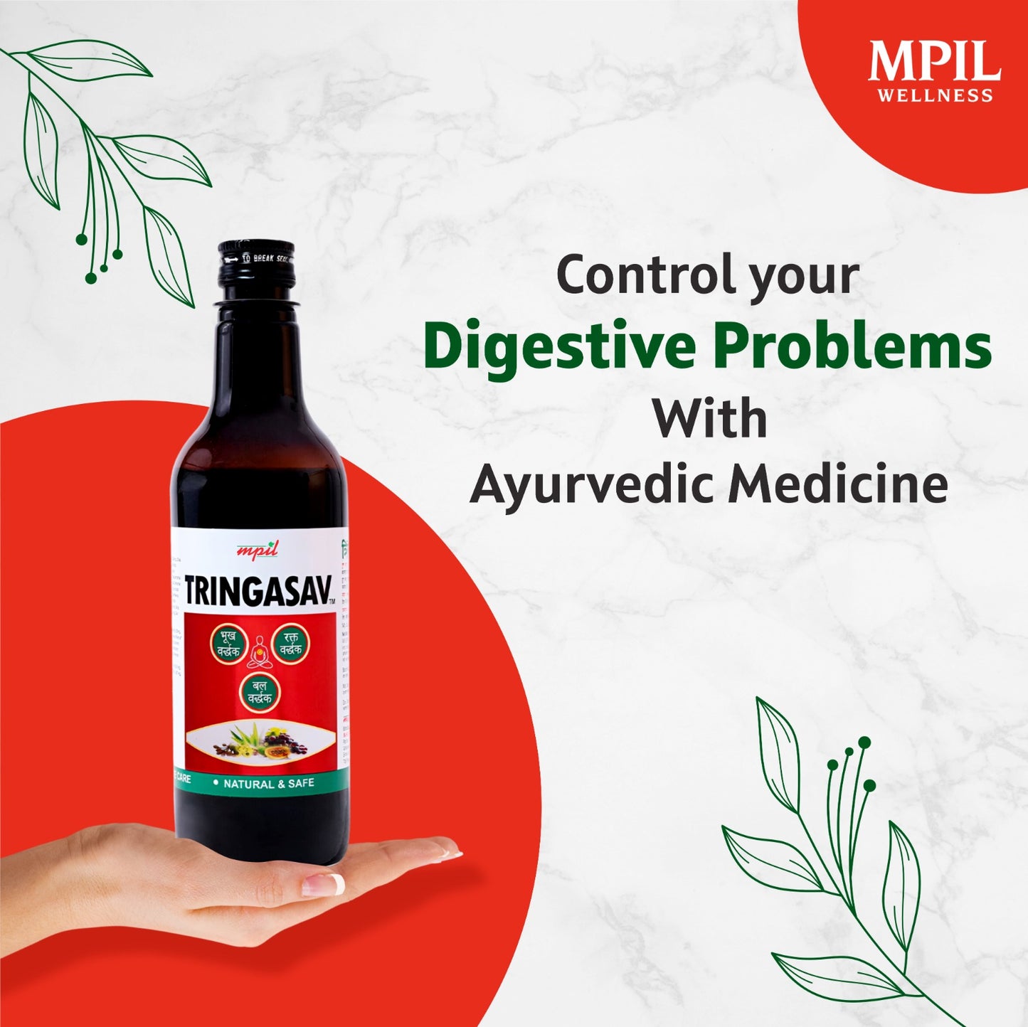 Tringasav Digestive Tonic Natural Appetizer Syrup