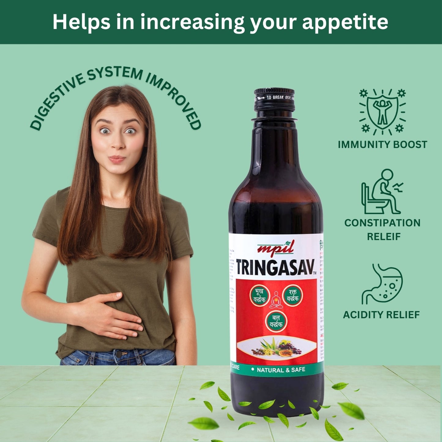 Tringasav Digestive Tonic Natural Appetizer Syrup