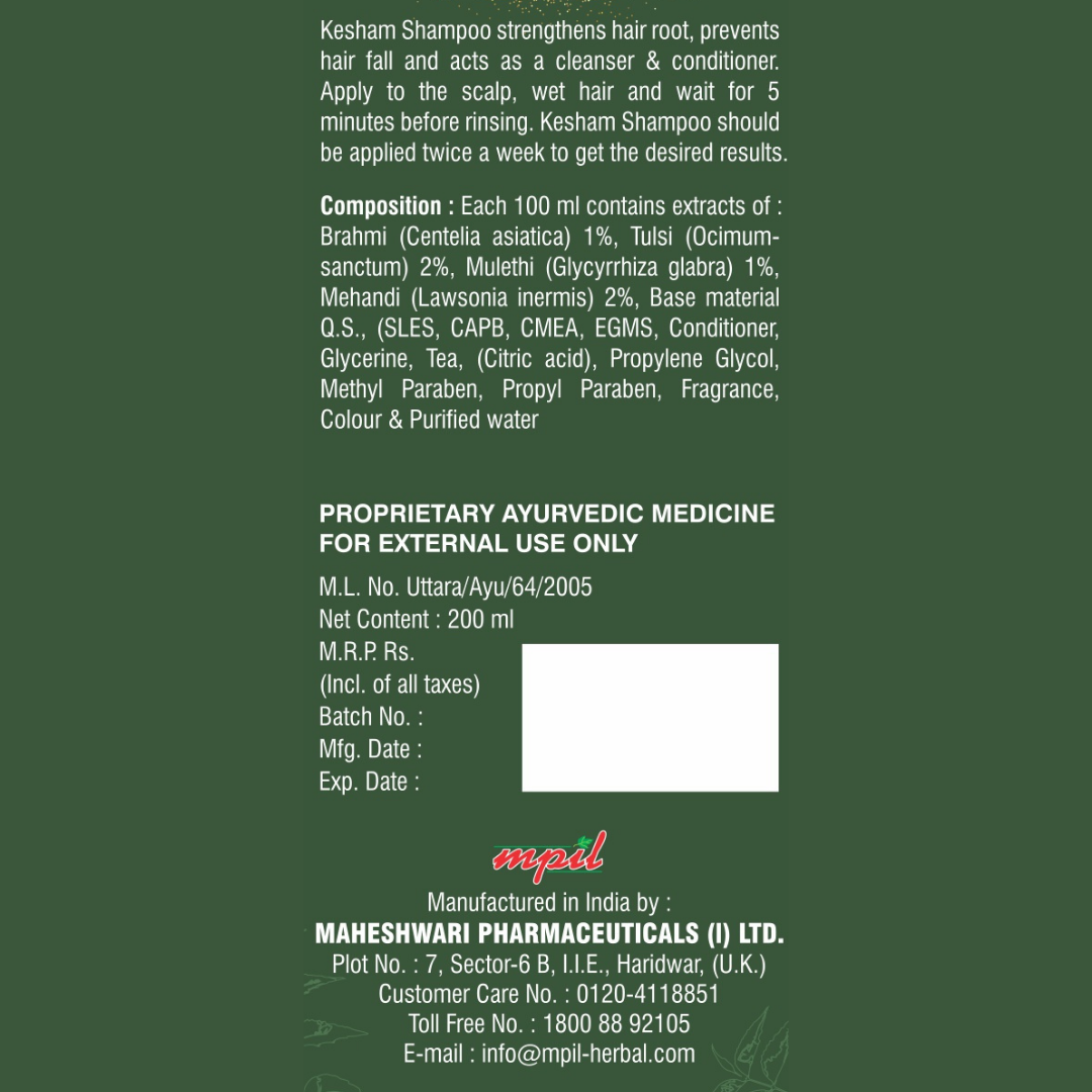 Kesham Hair Conditioning Shampoo