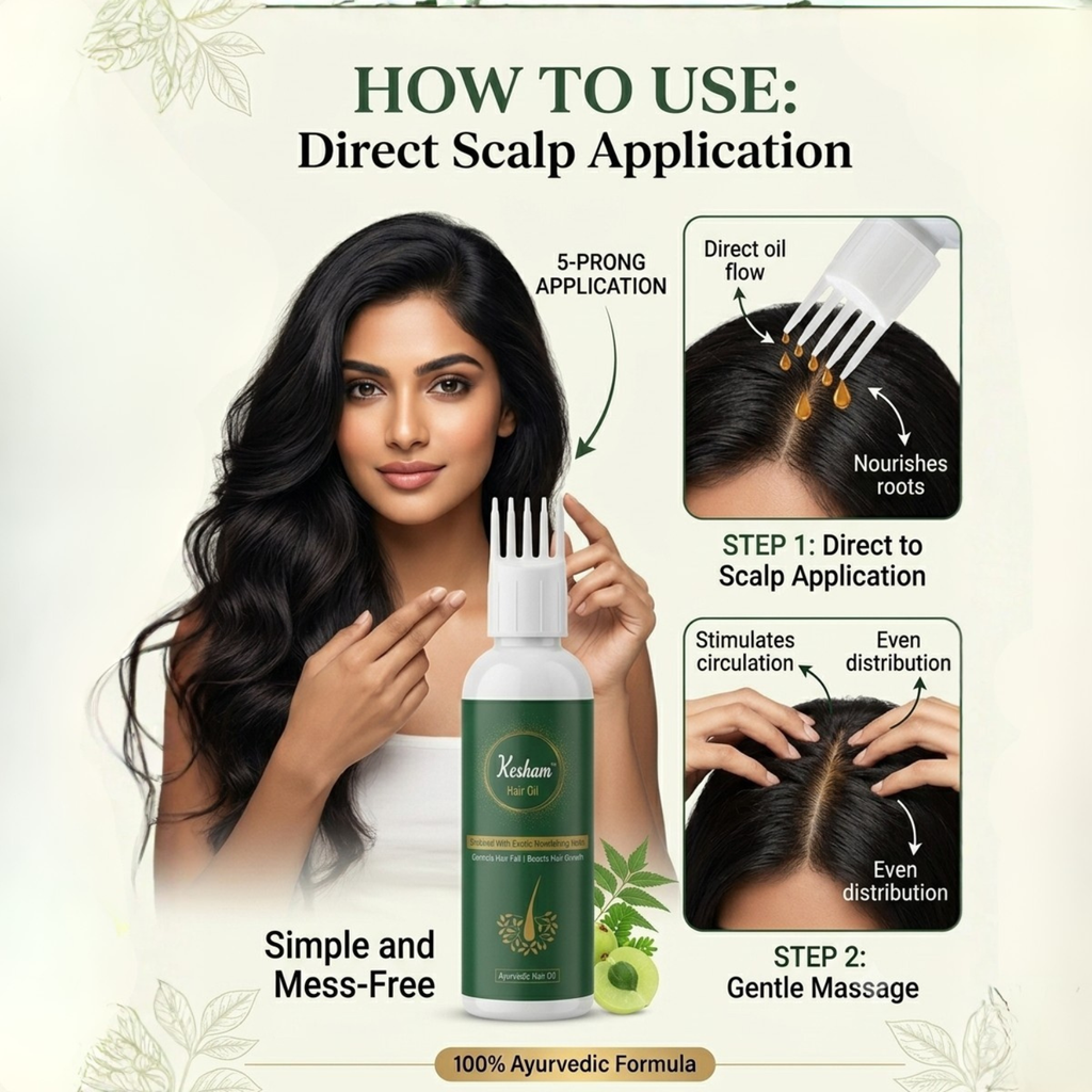Kesham Hair Oil – Deep Scalp Nourishment & Hair Fall Control