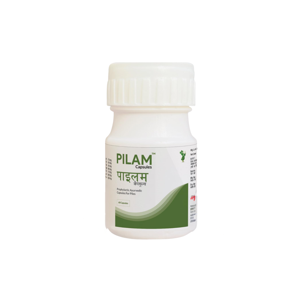 Pilam Capsule: Advanced Ayurvedic Relief for Hemorrhoids & Fissures