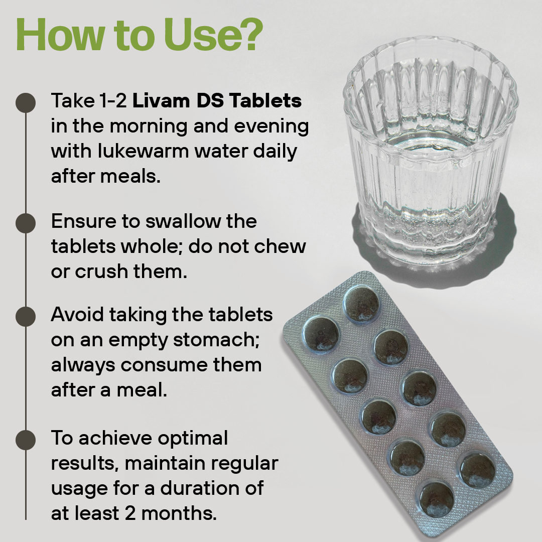 Livam DS Tablets – Double Strength Liver Tonic & Detoxifier
