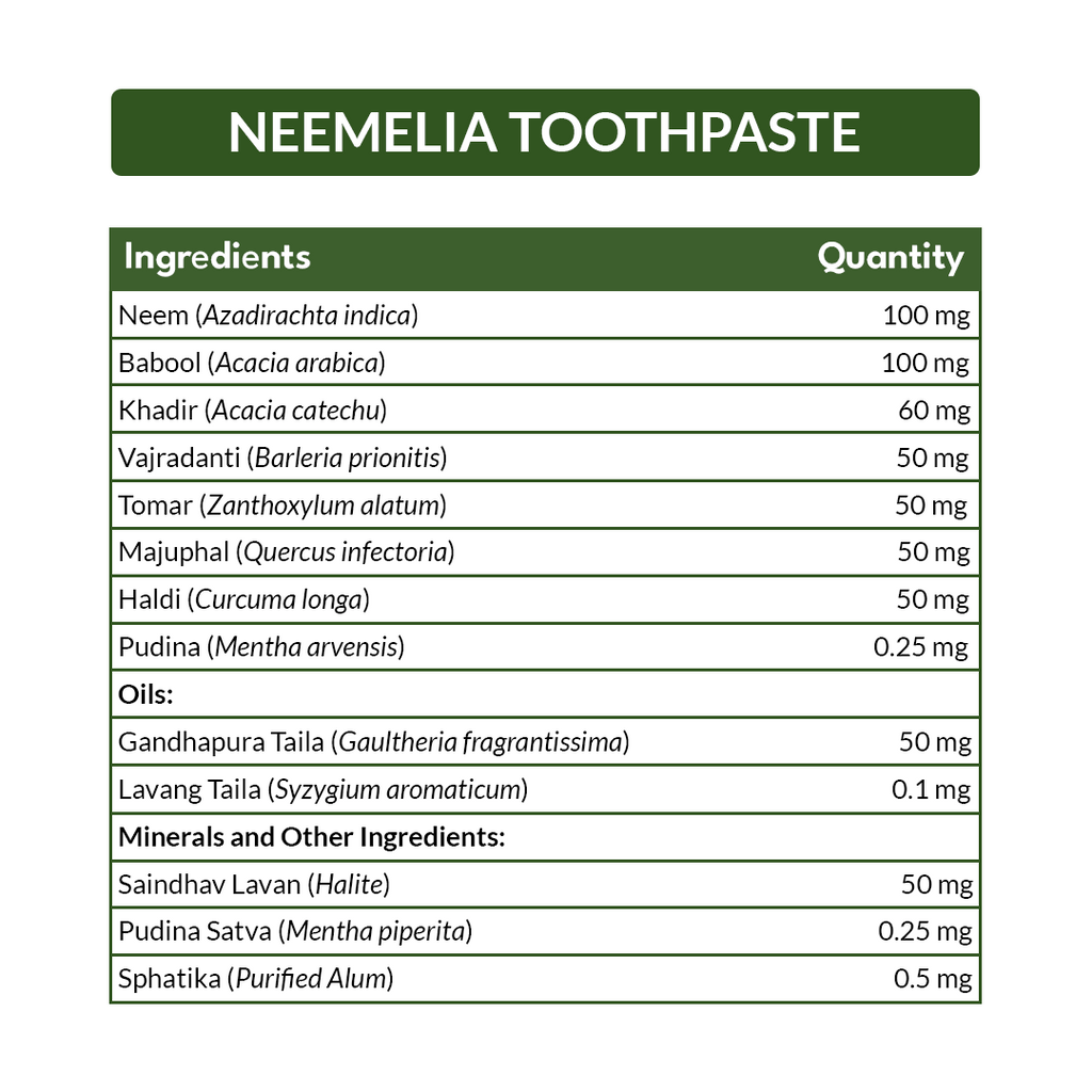 Neemelia Fresh Herbal Toothpaste – Comprehensive Oral Care & Gum Protection