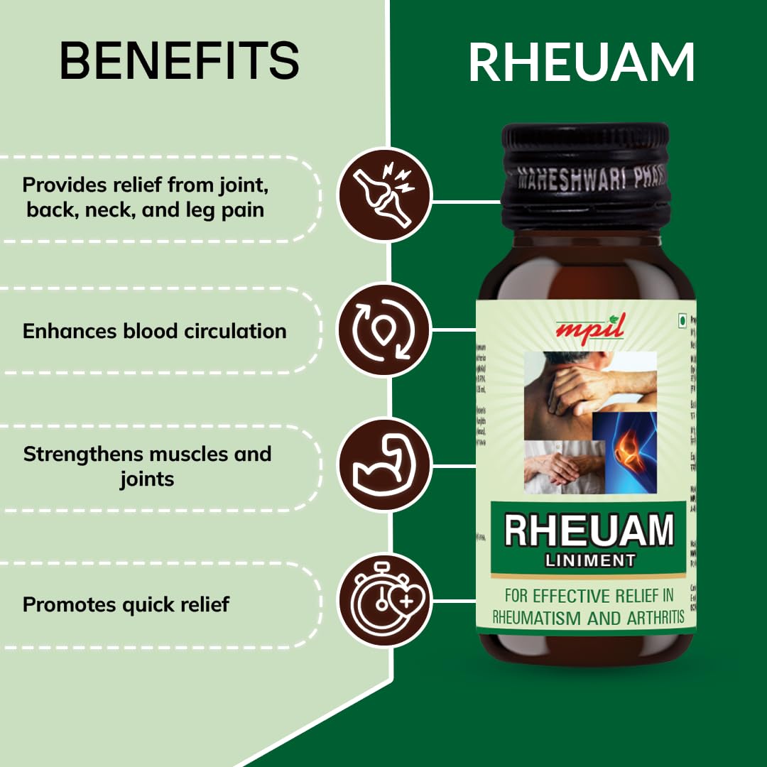 Rheuam Liniment Oil For Effective Pain Relief in Arthritis