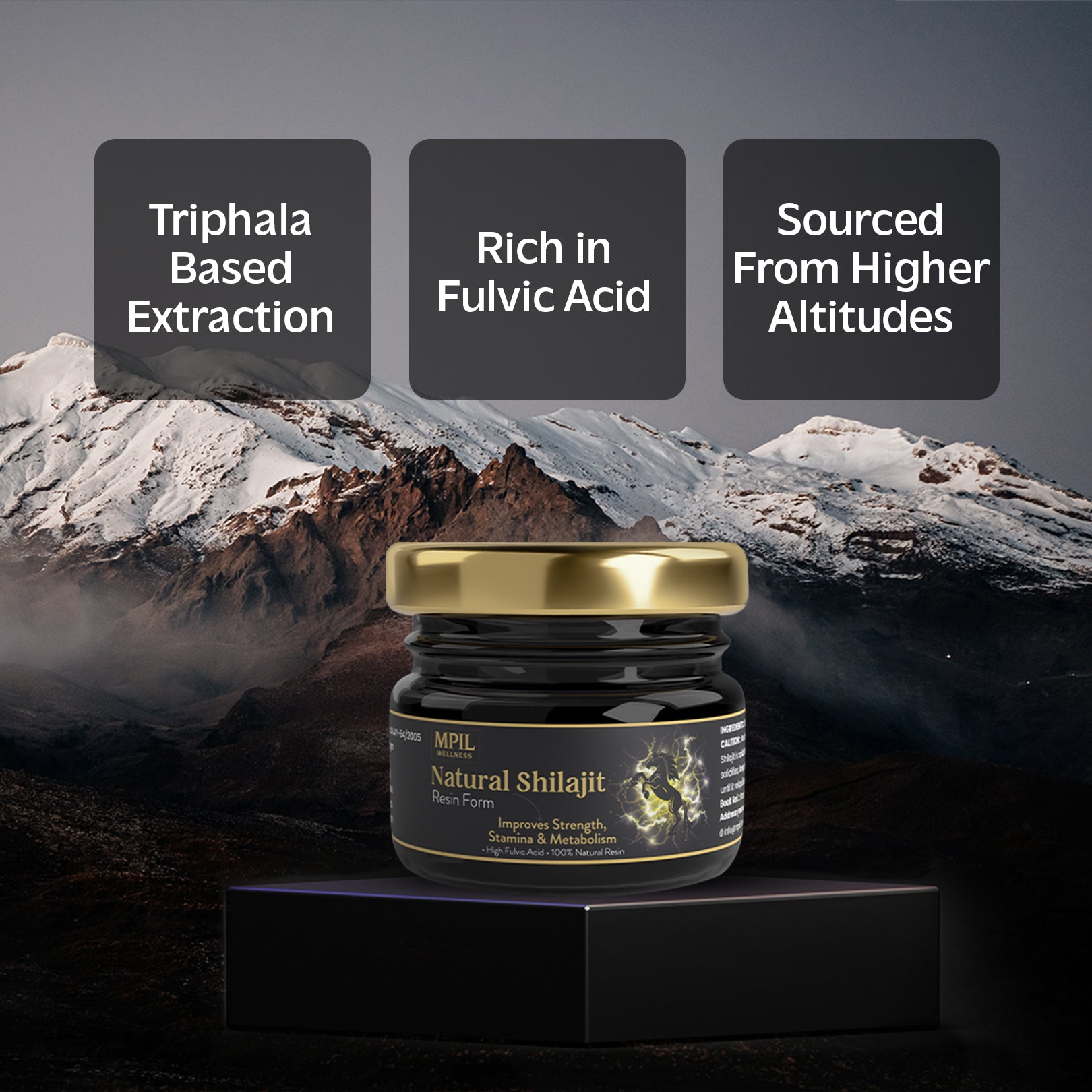 Natural Shilajit Resin: Pure Himalayan Vitality & 70% Fulvic Acid Powerhouse