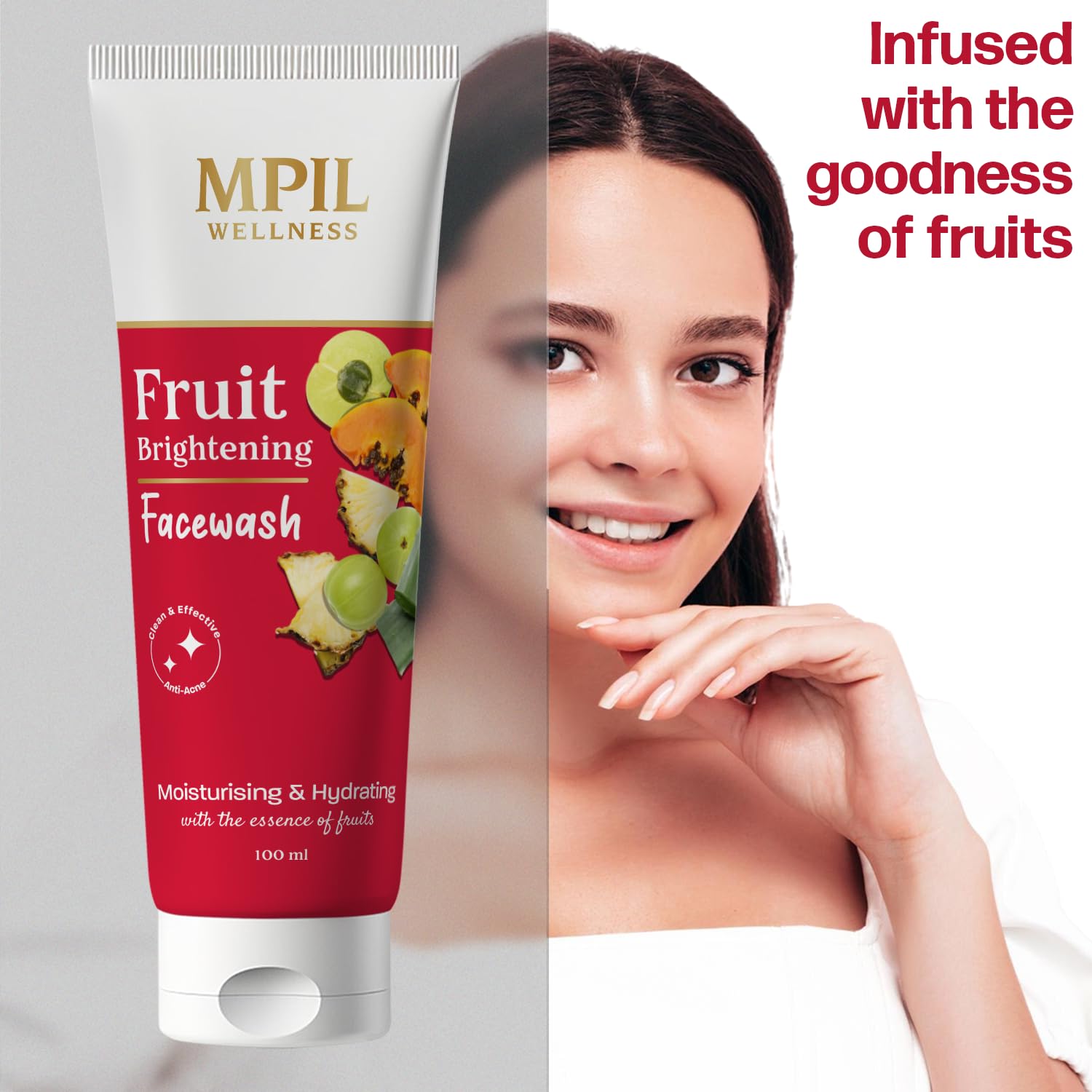 Fruit Brightening Face Wash pack of 4