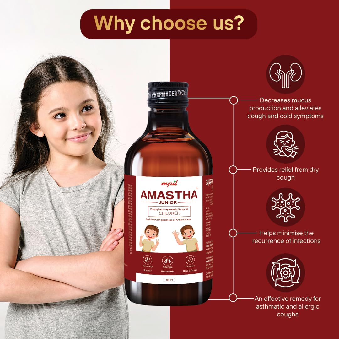 Amastha Junior: Gentle Herbal Respiratory Care & Lung Support for Children