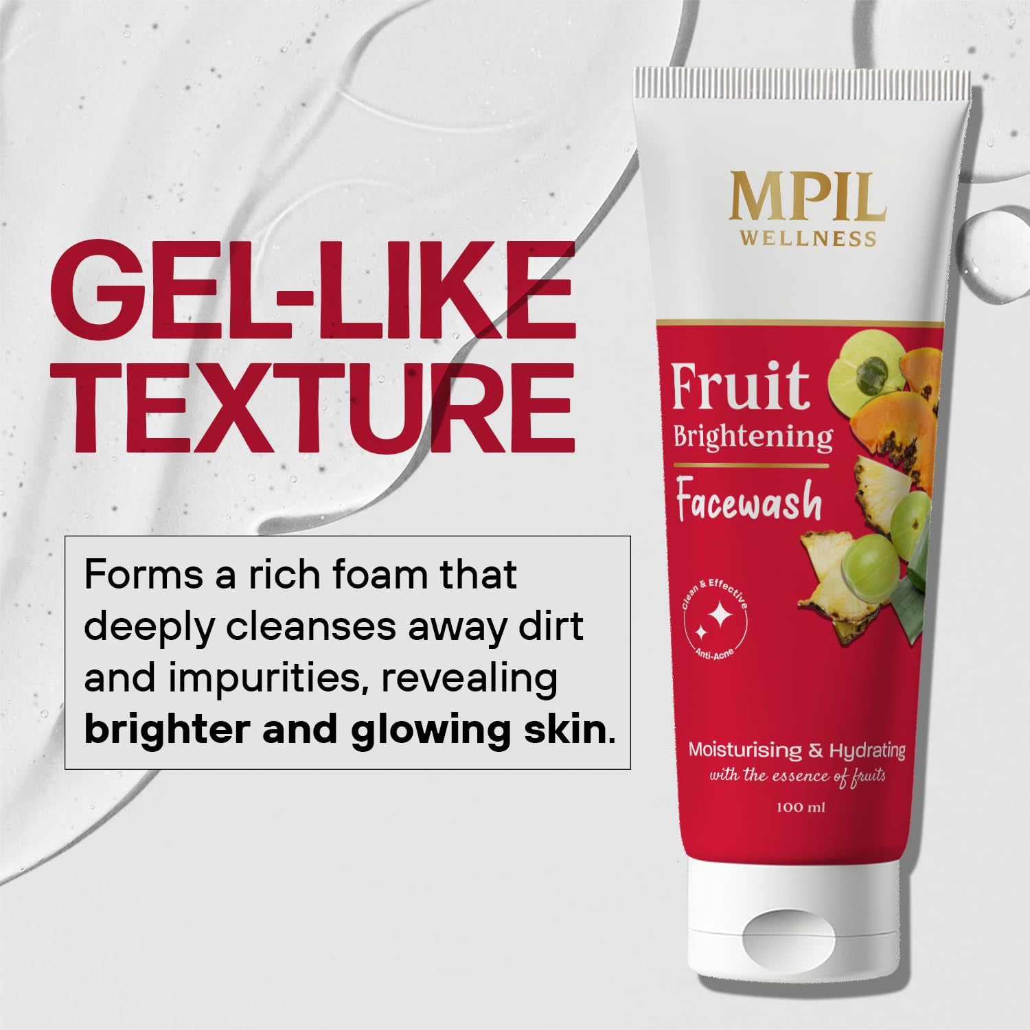 Fruit Brightening Face Wash pack of 4