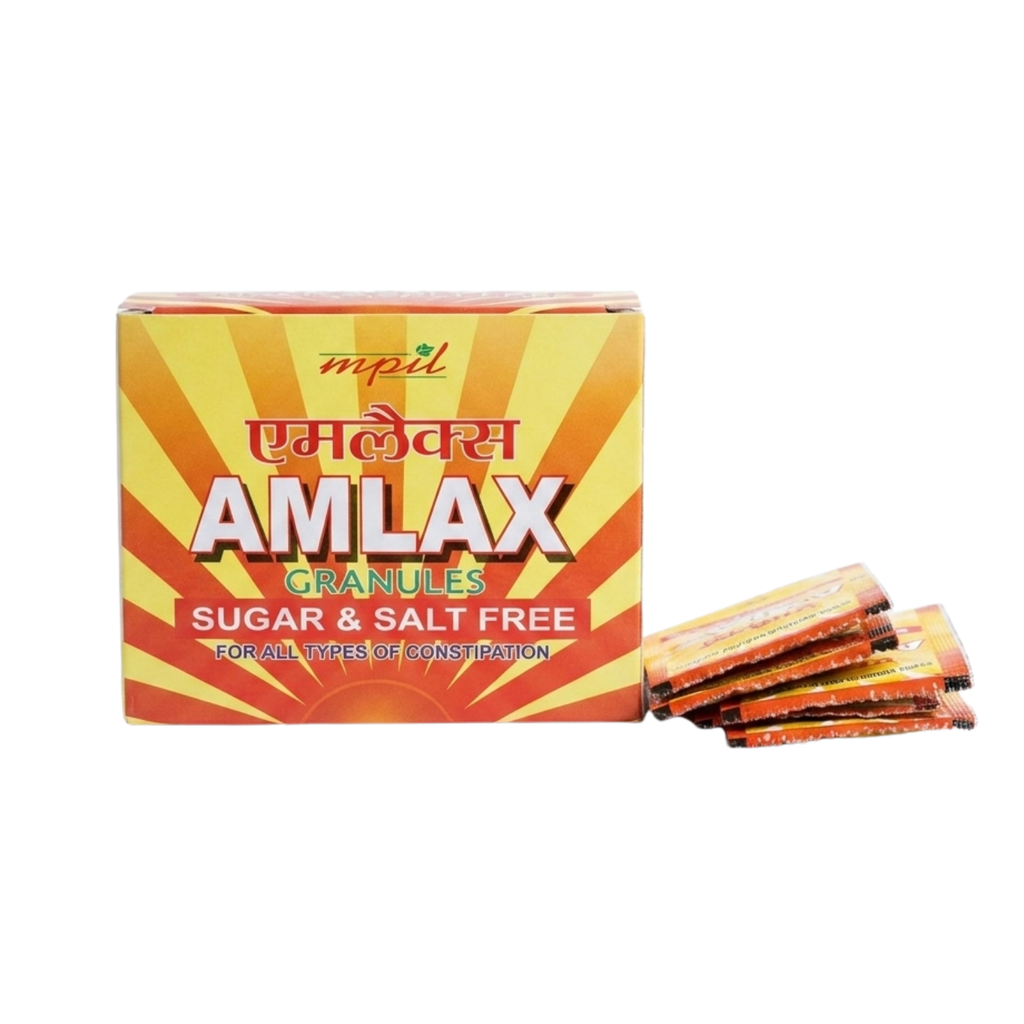 Amlax Granules: Natural Constipation Relief 24 Sachets Each PACK OF 4