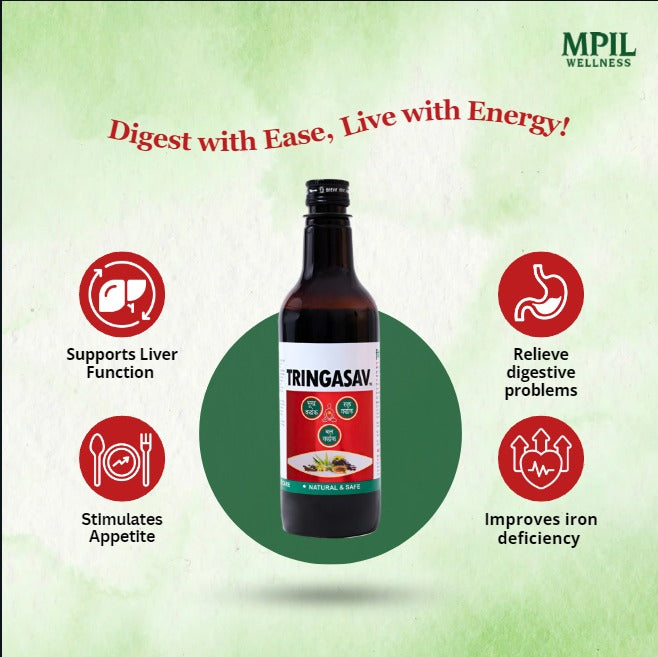 Tringasav Digestive Tonic fror digestive issues, loss of appetite, and iron deficiency