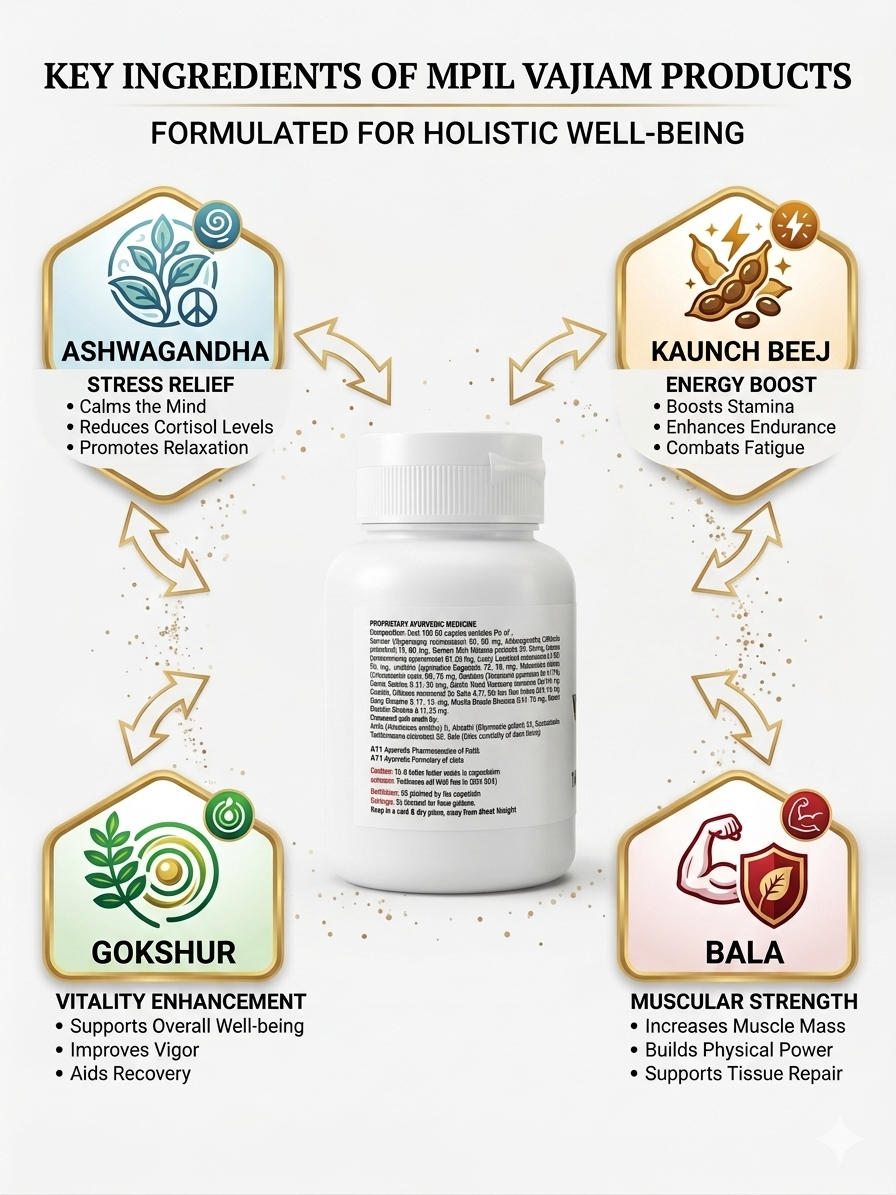 Vaijam Capsules & Oil: Premium Vitality & Vigor Kit