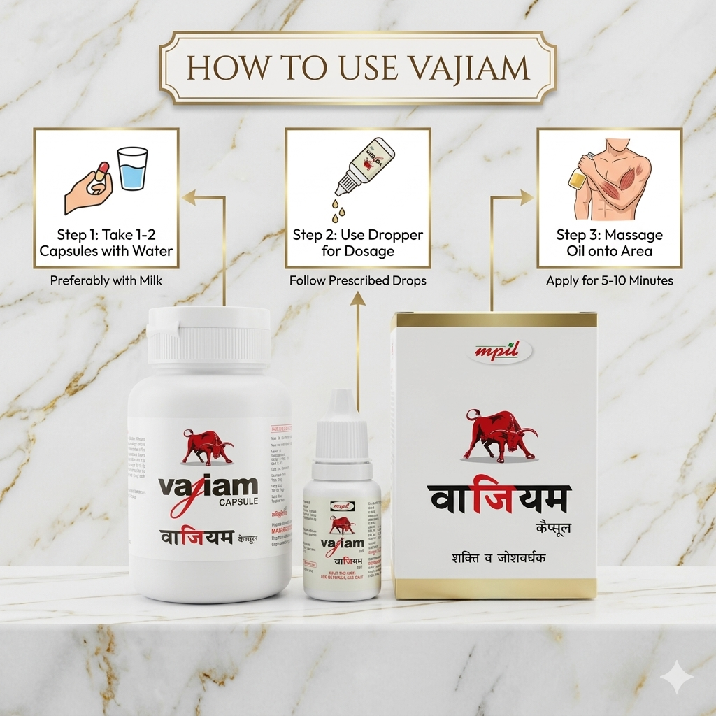 Vaijam Capsules & Oil: Premium Vitality & Vigor Kit