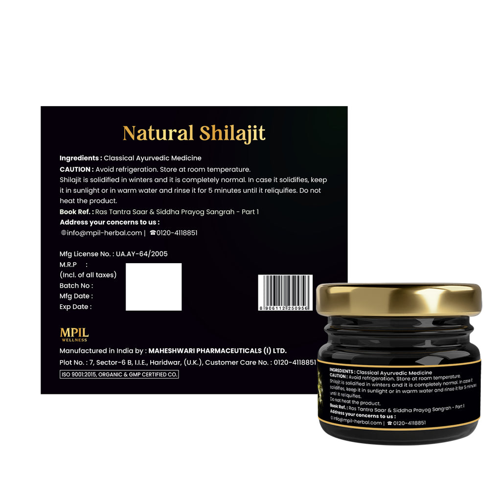 Natural Shilajit Resin: Pure Himalayan Vitality & 70% Fulvic Acid Powerhouse