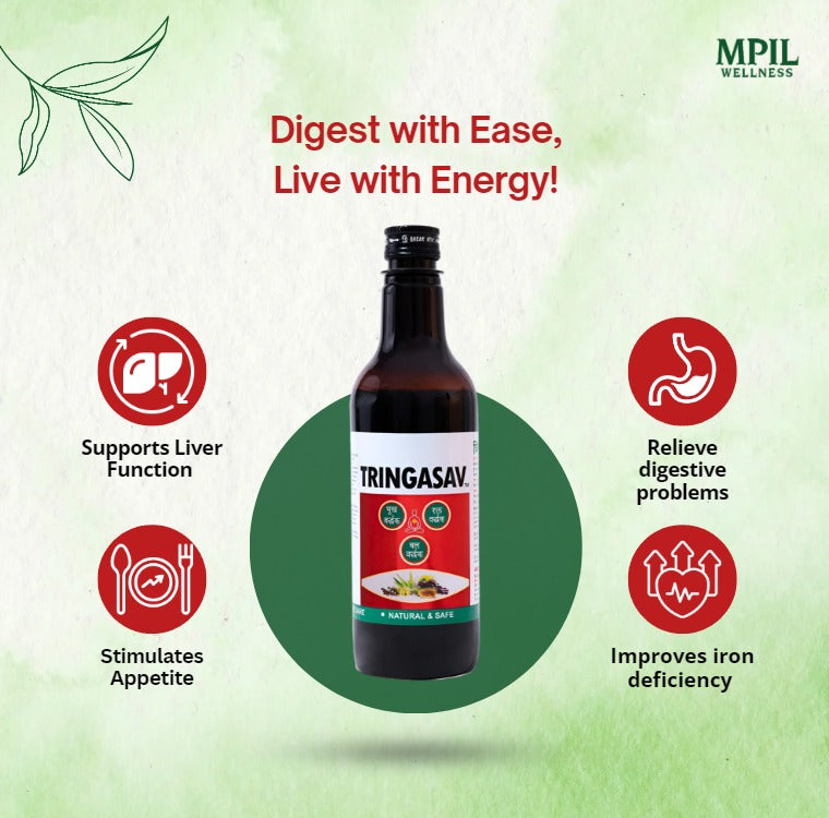 Tringasav Digestive Tonic fror digestive issues, loss of appetite, and iron deficiency