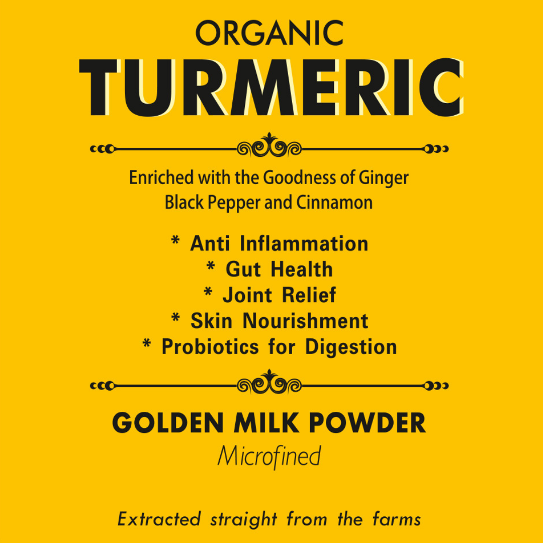 ORGANIC TURMERIC - GOLDEN MILK POWDER