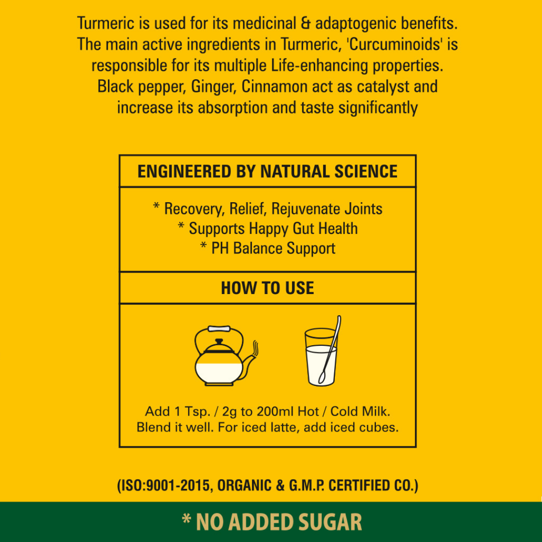 ORGANIC TURMERIC - GOLDEN MILK POWDER